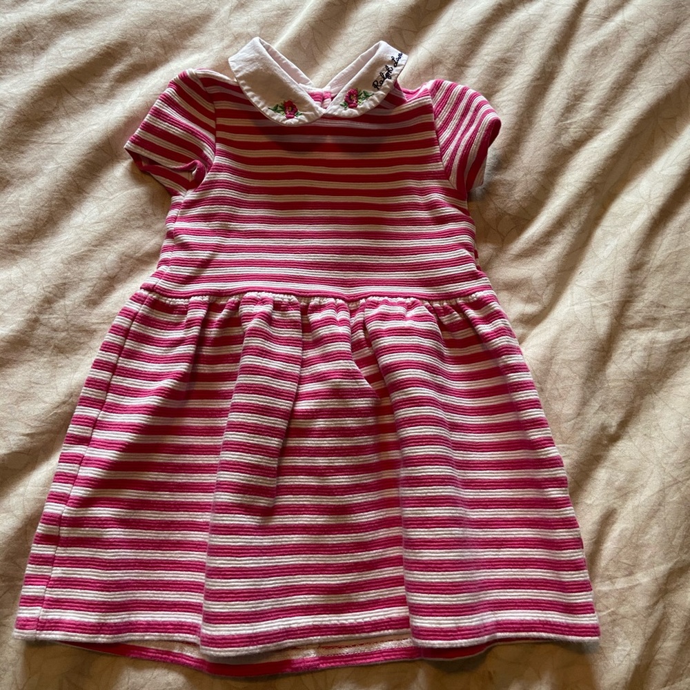 Super Cute Ralph Lauren Pink Striped Dress
